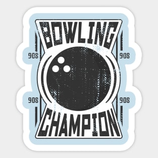 Bowling Champion Sticker